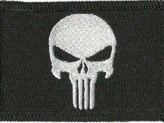 Punisher Tactical Patch - Black by Gadsden and Culpeper