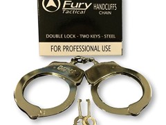 Police Edition Stainless Steel Professional Grade Handcuffs Stainless