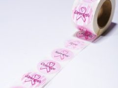 Lot Of 500 Breast Cancer Awareness Stickers Mega Roll