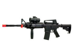 BBTac M4 M16 Replica Airsoft Gun M83 A2 Electric Rifle Full Automatic Semi w/ Red Dot Scope Tactical AEG