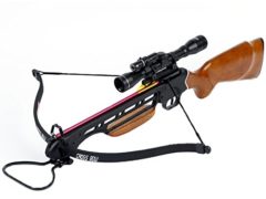 150 lb Wood Hunting Crossbow Bow + 4x20 Scope + 7 Bolts / Arrows +