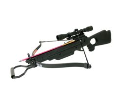 150 lbs Wizard Black Hunting Crossbow 4x32 Scope and 8 Arrows