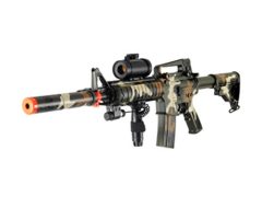 double eagle m83a2 aeg tactical airsoft rifle gun semi and full auto - camo(Airsoft Gun)