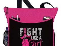 Fight Like a Girl Boxing Glove Tote Bag "Dakota" (Hot Pink)