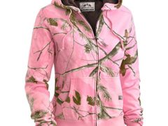 Legendary Whitetails Womens Hideaway Hoodie RT/Pink Large