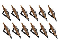 12Pack 3 Fixed Blade Archery Broadheads 125 Grain Arrow Head