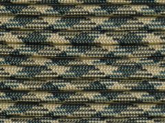 100' Woodland camo 550 Paracord / Parachute Cord, Type III, 7 Strand, 5/32 (4mm) Diameter, 550LB Breaking