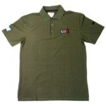 5.11 Tactical Polyester Quick Drying T-Shirt with Collar(Size L/Green)