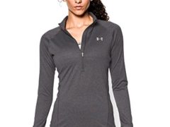 Under Armour Women's Tech 1/4 Zip, Carbon Heather (090), Large