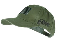 Voodoo Tactical 20-9353 Contractor Baseball Cap w/ Sewn on Flag Patch, Olive Drab