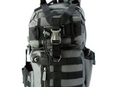 [IMPACK] RT1525 Tactical Molle Assault Shoulder Cross Body One Strap Sling Backpack (DK Grey)