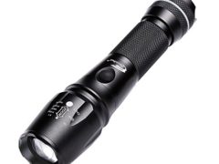 Hausbell T6-D LED Flashlight Torch Adjustable Focus Zoomable Tactical