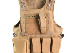 Tactical Molle Airsoft Vest Paintball Combat Soft Vest Tan