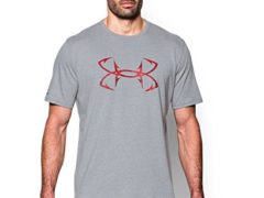 Under Armour Men's Fish Hook T-Shirt, True Gray Heather (025), Large