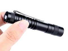 Mini Perman 1000 Lumens CREE XPE-R3 LED Flashlight Lamp Light Clip Torch Penlight AAA Battery