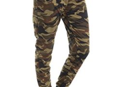 Woman Camouflage Zipper detail pants Army Waistband Jogger Pants