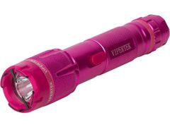 Vipertek Heavy Duty Stun Gun with Rechargeable LED Tactical Flashlight, Pink