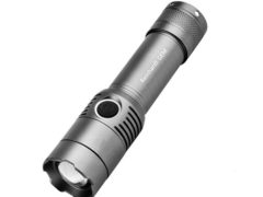 Reinhardt GEM Flashlights,3 Modes Adjustable Focus Rechargeable LED