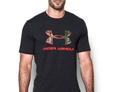 Under Armour Men's Camo Fill Logo T-Shirt, Black (002), Large