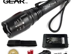 TAC10 GEAR Super Bright LED Tactical Flashlight CREE XML-T6