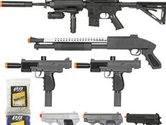 BBTac Airsoft Gun Package - Black Ops - Collection of Airsoft Guns - Powerful