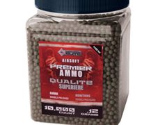 Crosman Elte ASP10K12 AirSoft Premier Double Polished BBs Ammo,0.12g, 10000 Count