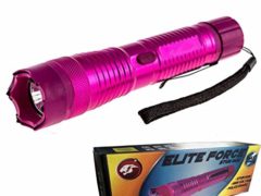 Elite Force SGELF-51 - 230,000,000 Heavy Duty Stun Gun - Rechargeable with LED Tactical (Pink)