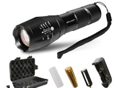 Brightest LED Tactical Flashlight,SDFLAYER T6 High Powered