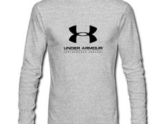 DIY Under Armour Logo For 2016 Mens Printed Long Sleeve tops t shirts