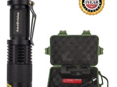 Mini Flashlight, Amz vision Brightest LED Flashlight Torch, 5 Modes,