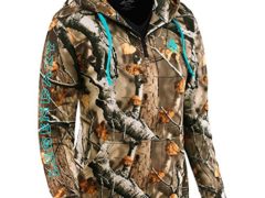 Legendary Whitetails Ladies Power Quarter Zip Hoodie Big Game Field Camo X-Large