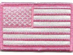 Tactical USA Flag Patch - Pink