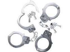 Fun Express Metal Double Lock Handcuffs with Keys (1 Piece)