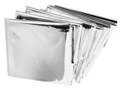 Mylar Men's Emergency Thermal Blankets (10 Pack)