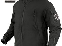 Condor Summit Zero Soft Shell Jacket with Patches Bundle - 3 Items (X-Large, Black)