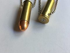 Couples bullet necklaces~ brass colt 45 his and hers bullet jewelry! for couples, anniversary, for her, for him, weddings birthday gifts!