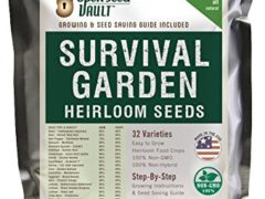 15,000 Non GMO Heirloom Vegetable Seeds Survival Garden 32 Variety Pack by Open Seed Vault