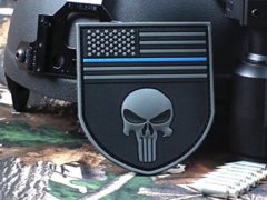 MulticamThe thin blue line DevgruSealTeam Punisher american flag DEVGRU SealTeam Tactical VELCRO PATCH