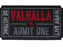 Hook Ticket to Valhalla Valknut Morale Tactical Vikings Patch by Titan One