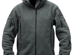 Men's Tactical Fleece Jacket (XX-Large,Gray)