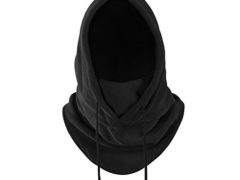 Balaclava Heavyweight Fleece Cold Weather Face Neck Mask (Black)