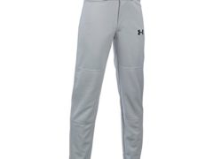 Under Armour Boys' Clean Up Baseball Pants, Baseball Gray/Black, Youth Large