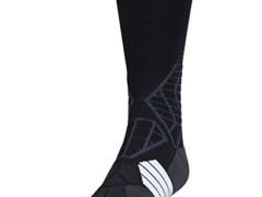 Under Armour Men's Football Crew Single Pair Socks, Black/White, X-Large