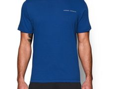 Under Armour Men's Charged Cotton T-Shirt, Royal/Steel, X-Large