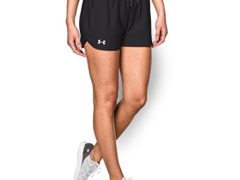 Under Armour Women's Play Up Shorts, Black/Black, Small