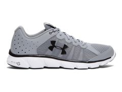 Under Armour Men's Micro G Assert 6 Running Shoes, Steel/White V1, 10