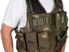 Adjustable Tactical Military and Hunting Vest By Modern Warrior (Camouflage)