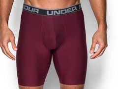 Under Armour Men's Original Series 9" Boxerjock, Maroon/Steel, Medium