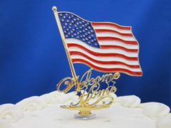 Welcome Home To Our Troops Cake Topper Made IN USA 10% OF YOUR PURCHASE WILL GO TO THE WOUNDED WARRIORS