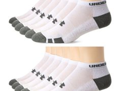 Men's Under Armour Resistor No-Show Socks (2-pk (12 pair) Medium, White)